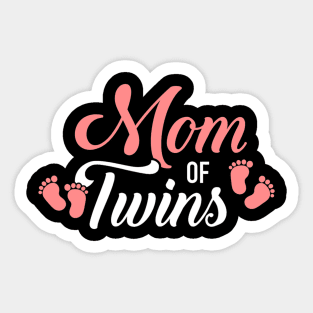 Mom of Twins Sticker